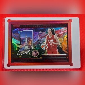 2025 Panini Caitlin Clark : STATE OF THE ART RED HOLO